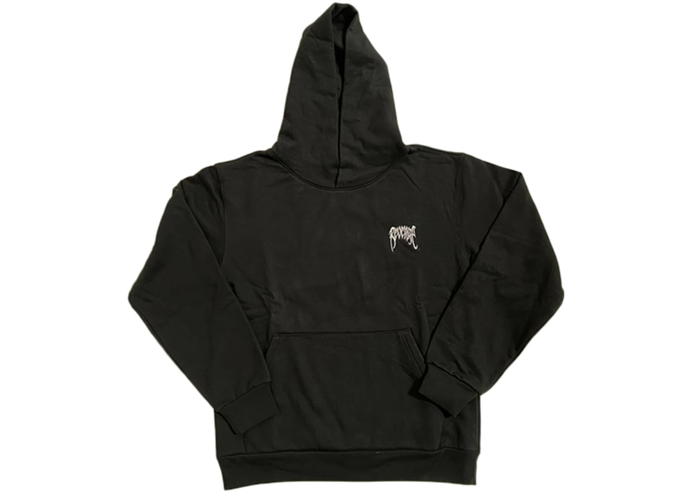 Revenge Basic Embroidered Classic Logo Hoodie Black