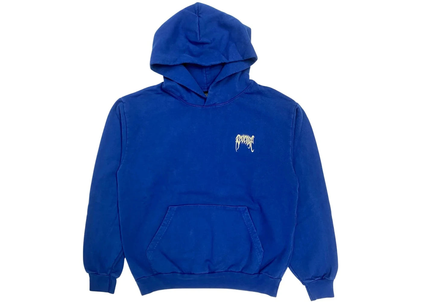 Revenge Basic Embroidered Classic Logo Hoodie Dark Royal