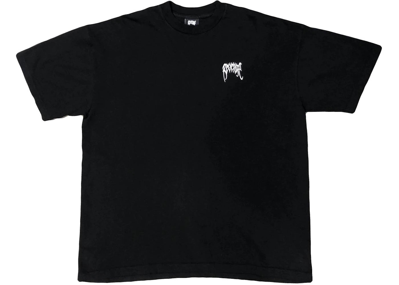 Revenge Basic Embroidered T-shirt Black