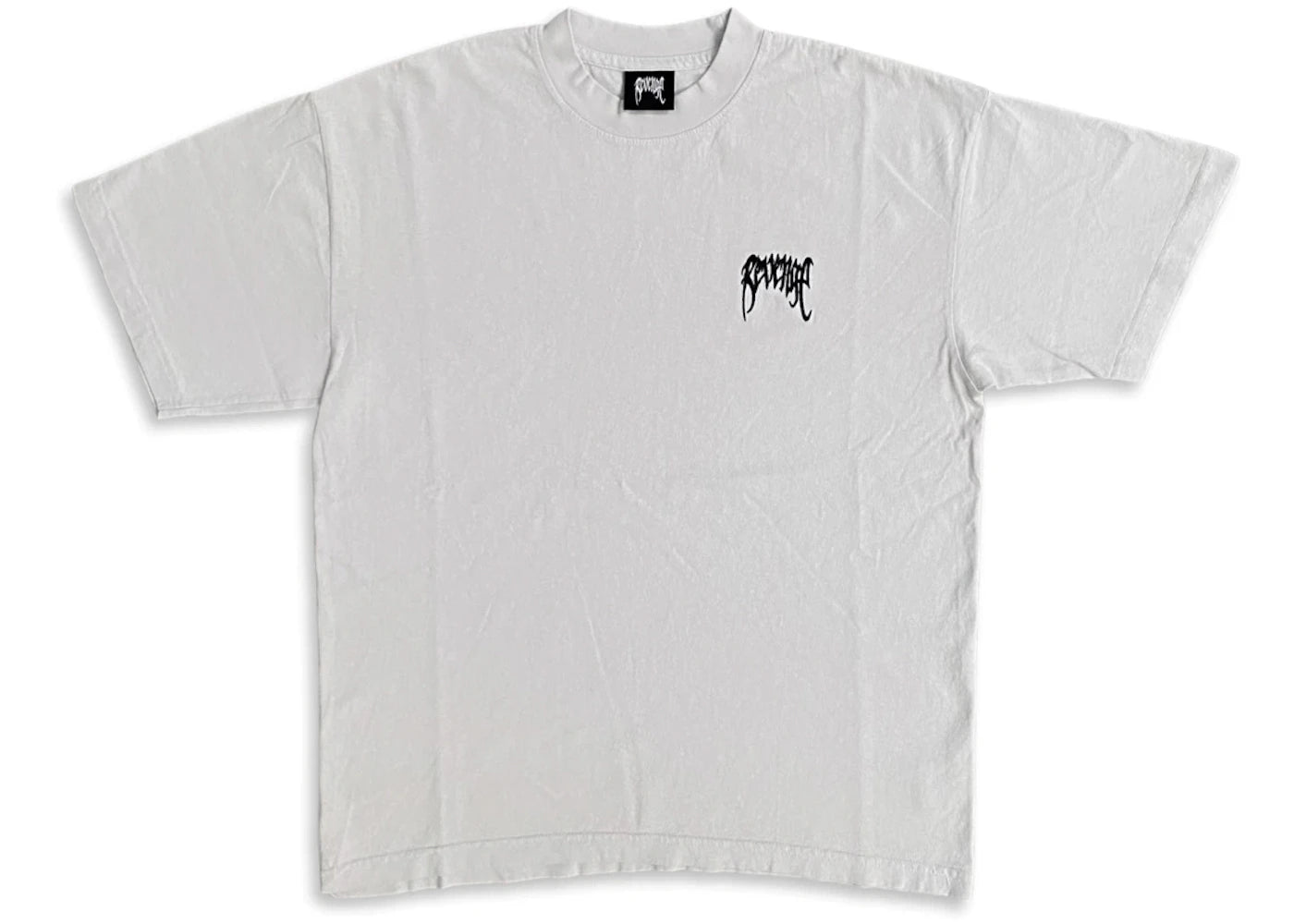 Revenge Basic Embroidered T-shirt Cement