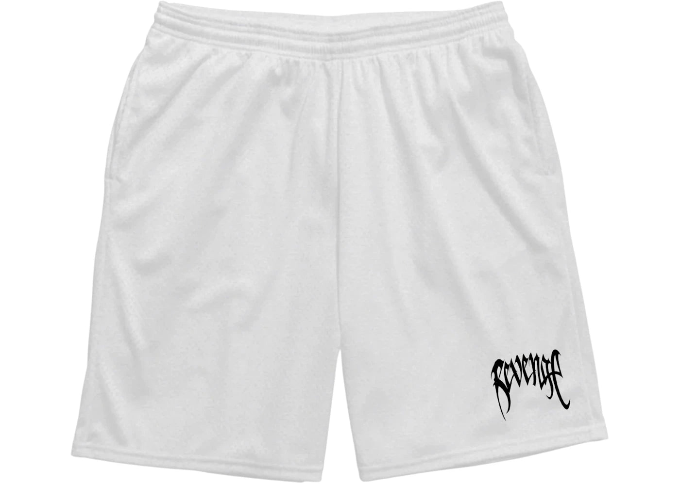 Revenge Basic Mesh Shorts White/Black