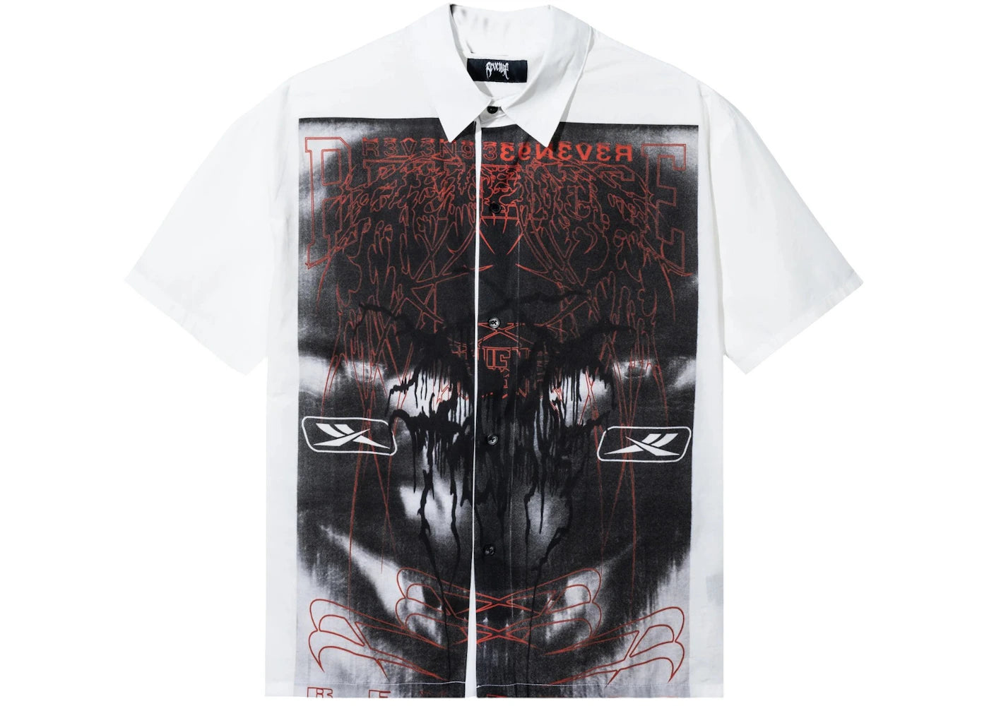 Revenge Blitz Button Up Shirt White