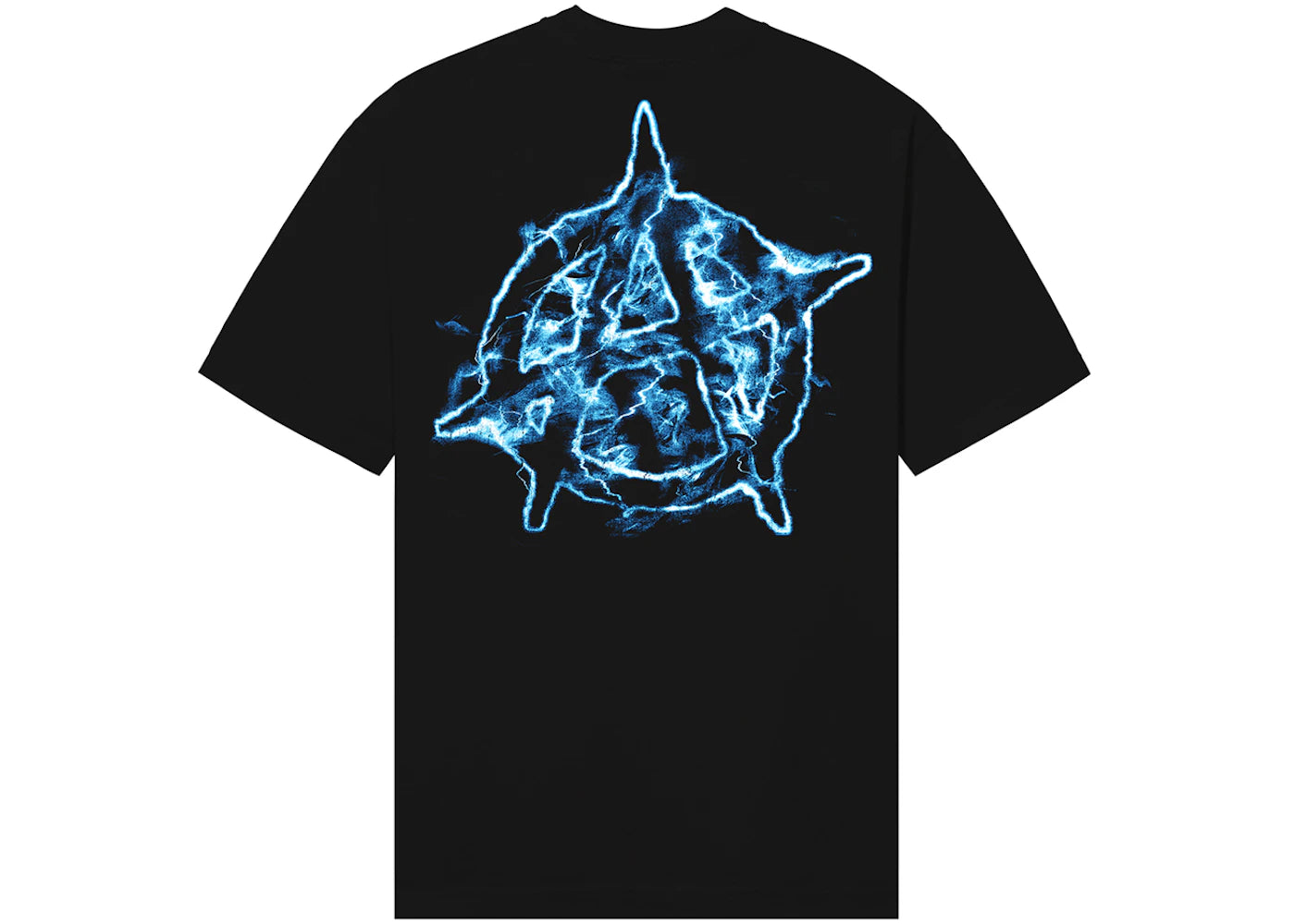 Revenge Blue Lightning Anarchy Tee Black