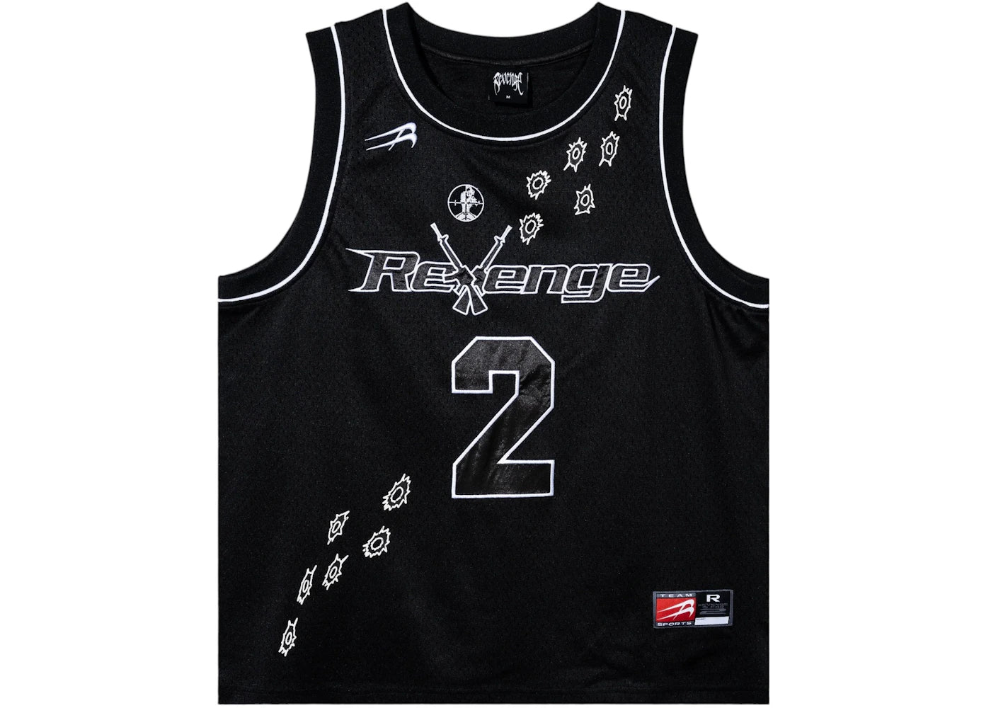 Revenge Bullets Basketball Jersey Black