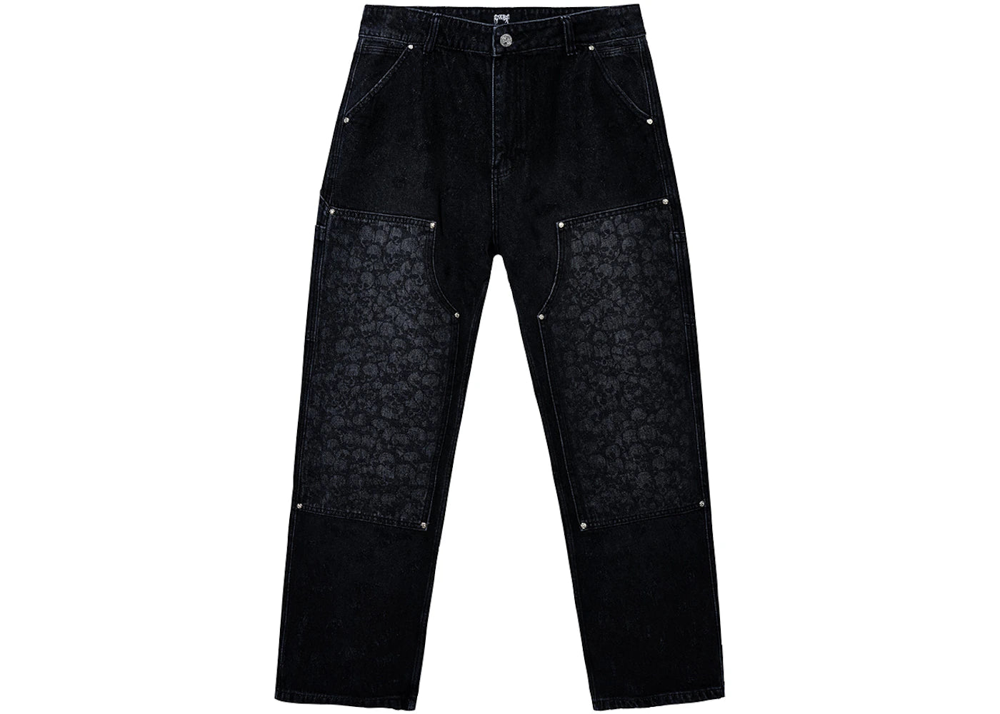 Revenge Catacombs Carpenter Denim Pants Washed Black