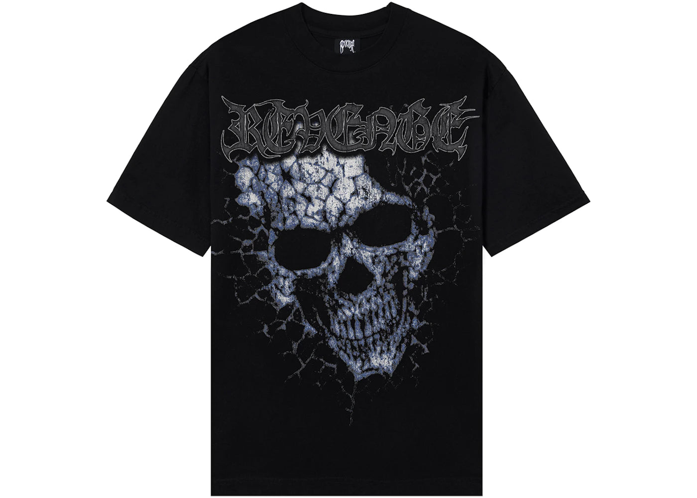 Revenge Crack Skull Tee Black