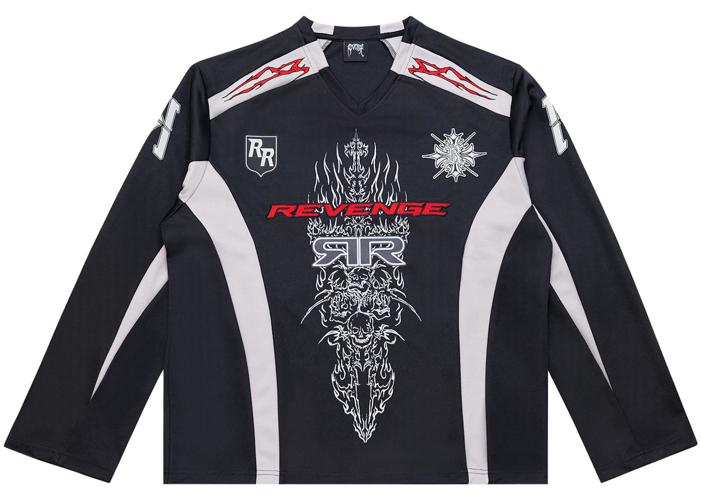 Revenge Double R Moto Jersey Black