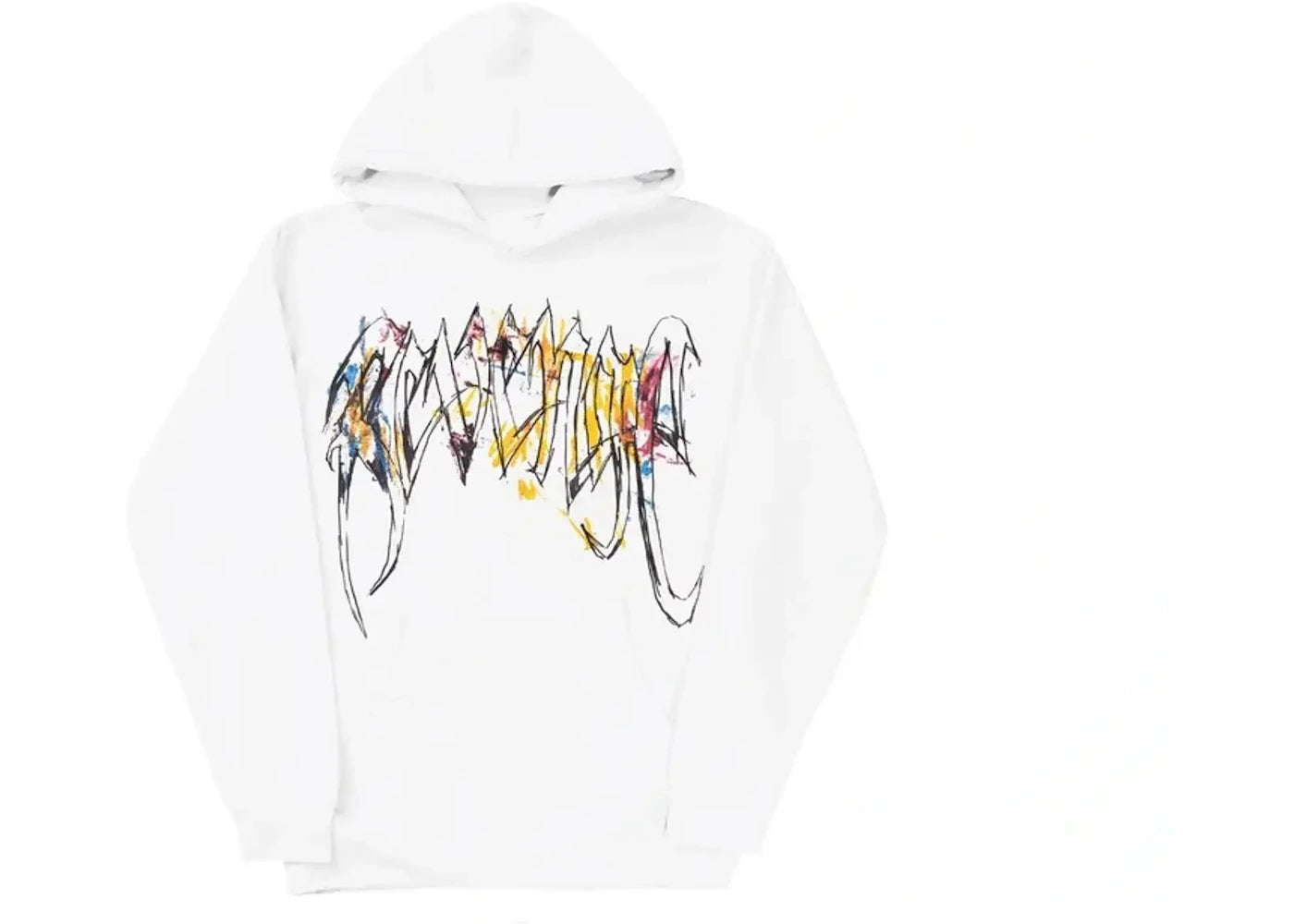 Revenge Durk Painting Hoodie White