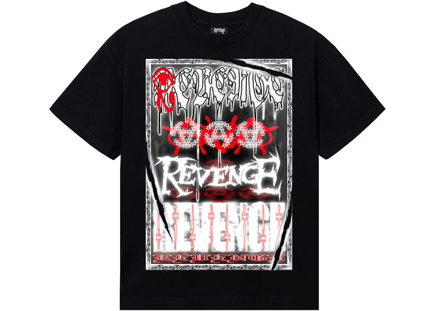 Revenge Fried Tee Black