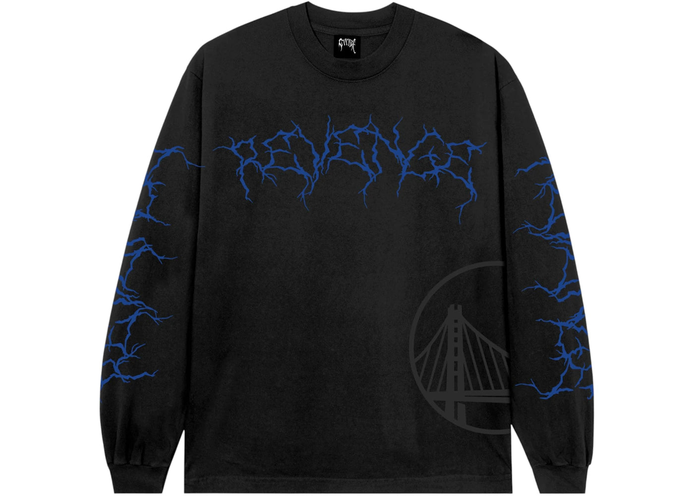 Revenge Golden State Warriors Lightning Logo L/S Tee Black