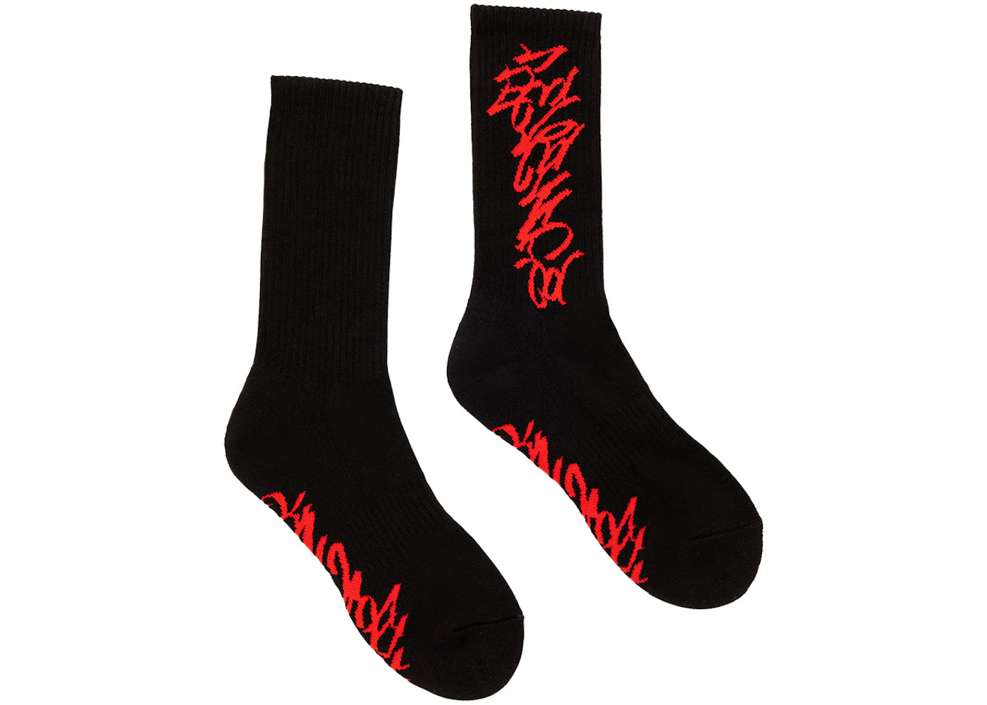 Revenge Graffiti Socks Black/Red