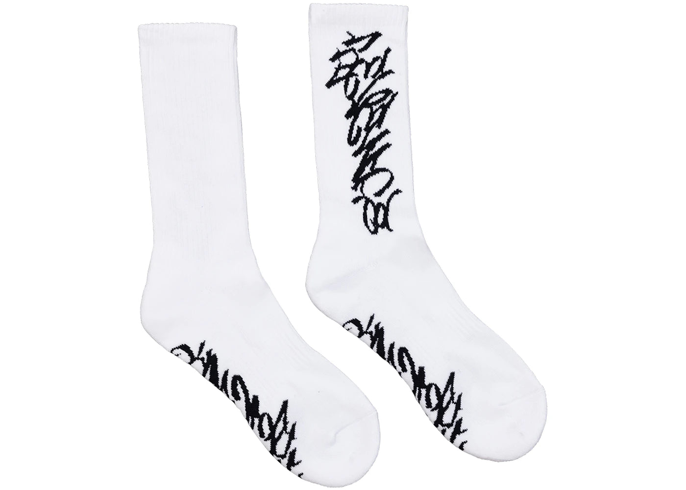 Revenge Graffiti Socks White/Black