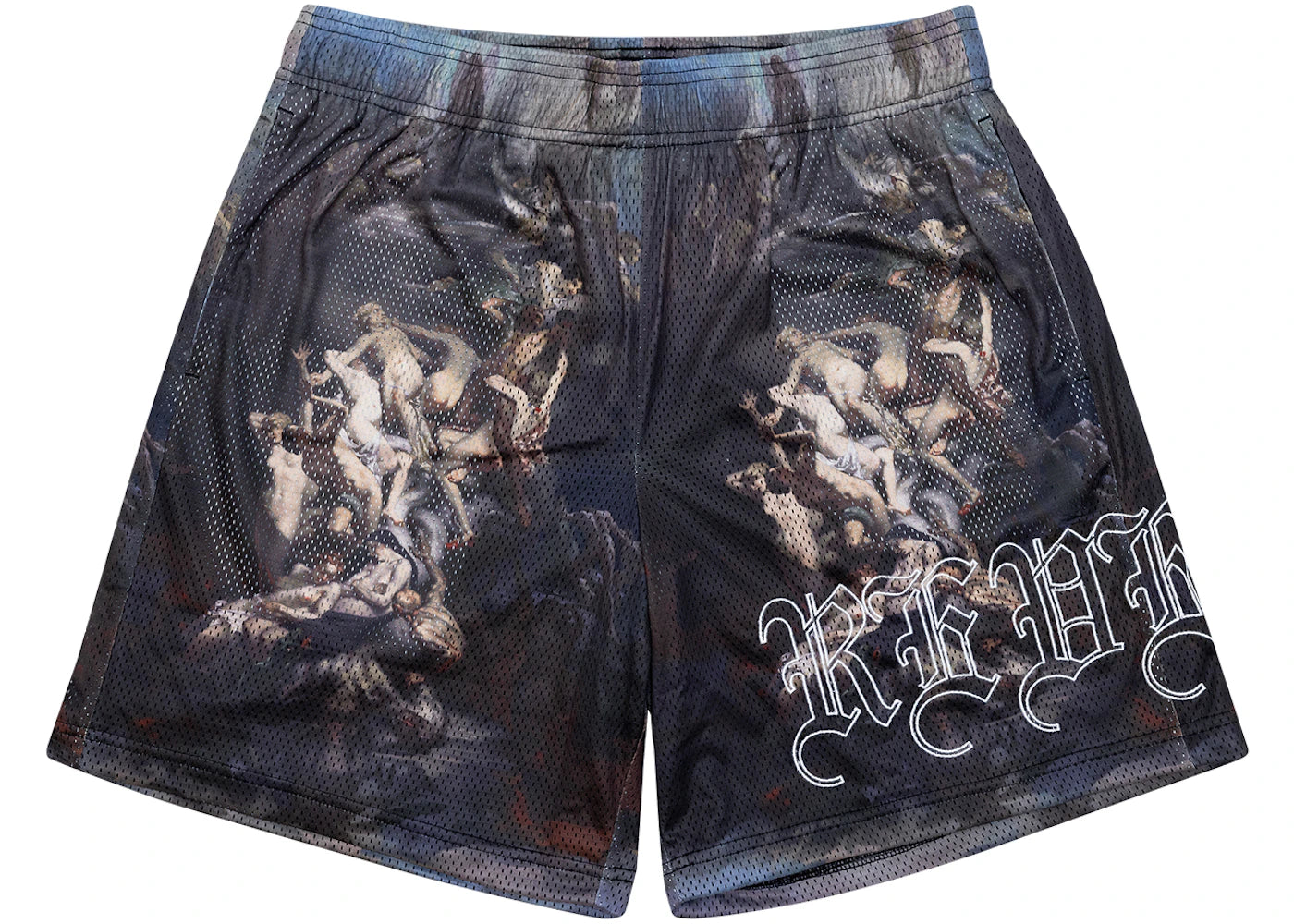 Revenge Heaven And Hell Embroidered Shorts Black