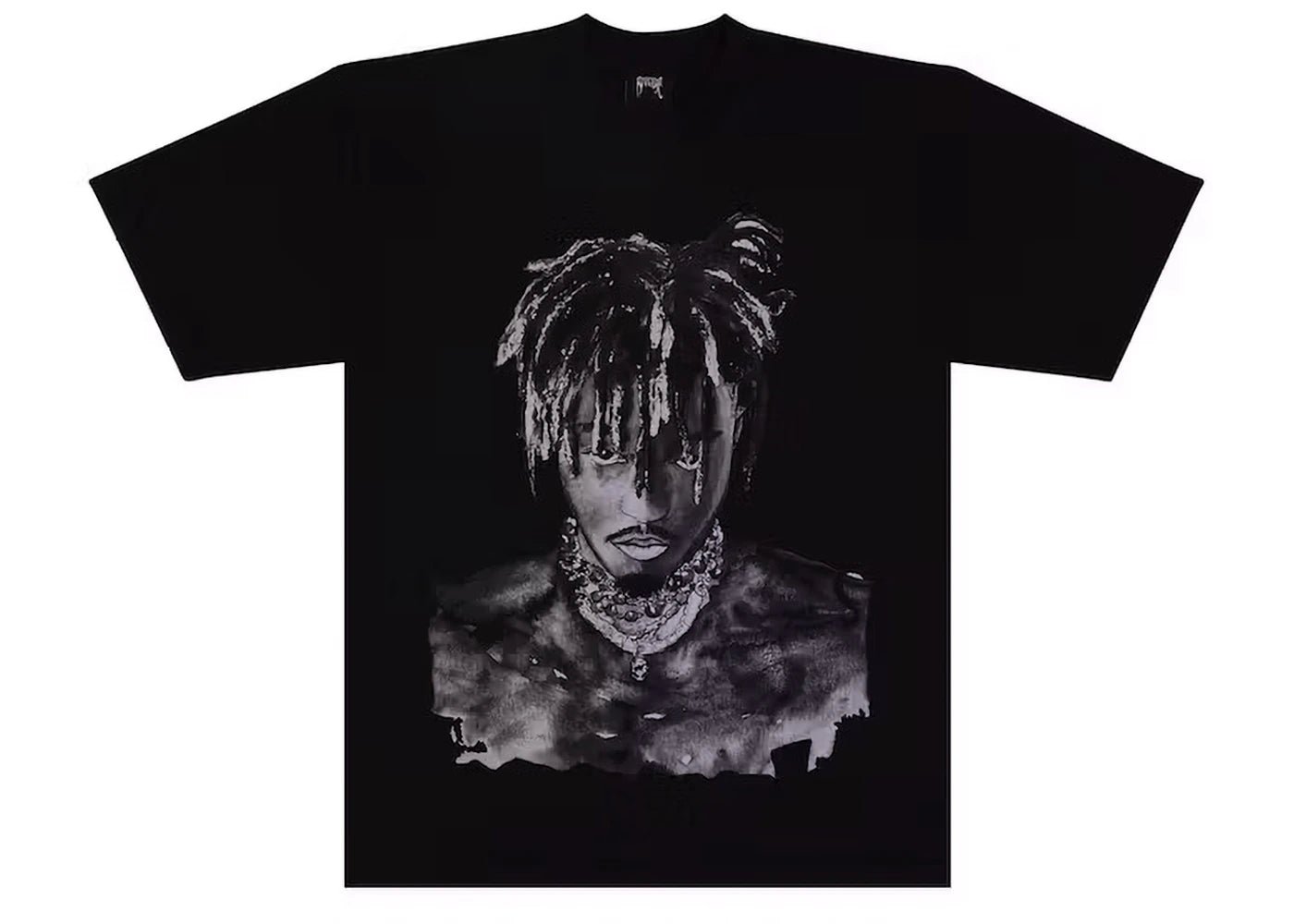 Revenge Juice Wrld 999 Graphite Portrait Tee Black