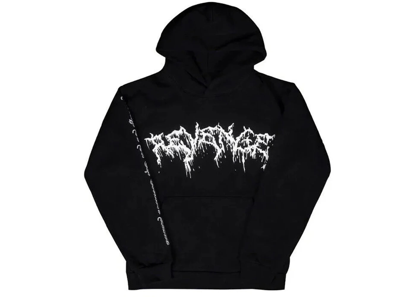 Revenge Lightning Drip Hoodie Black