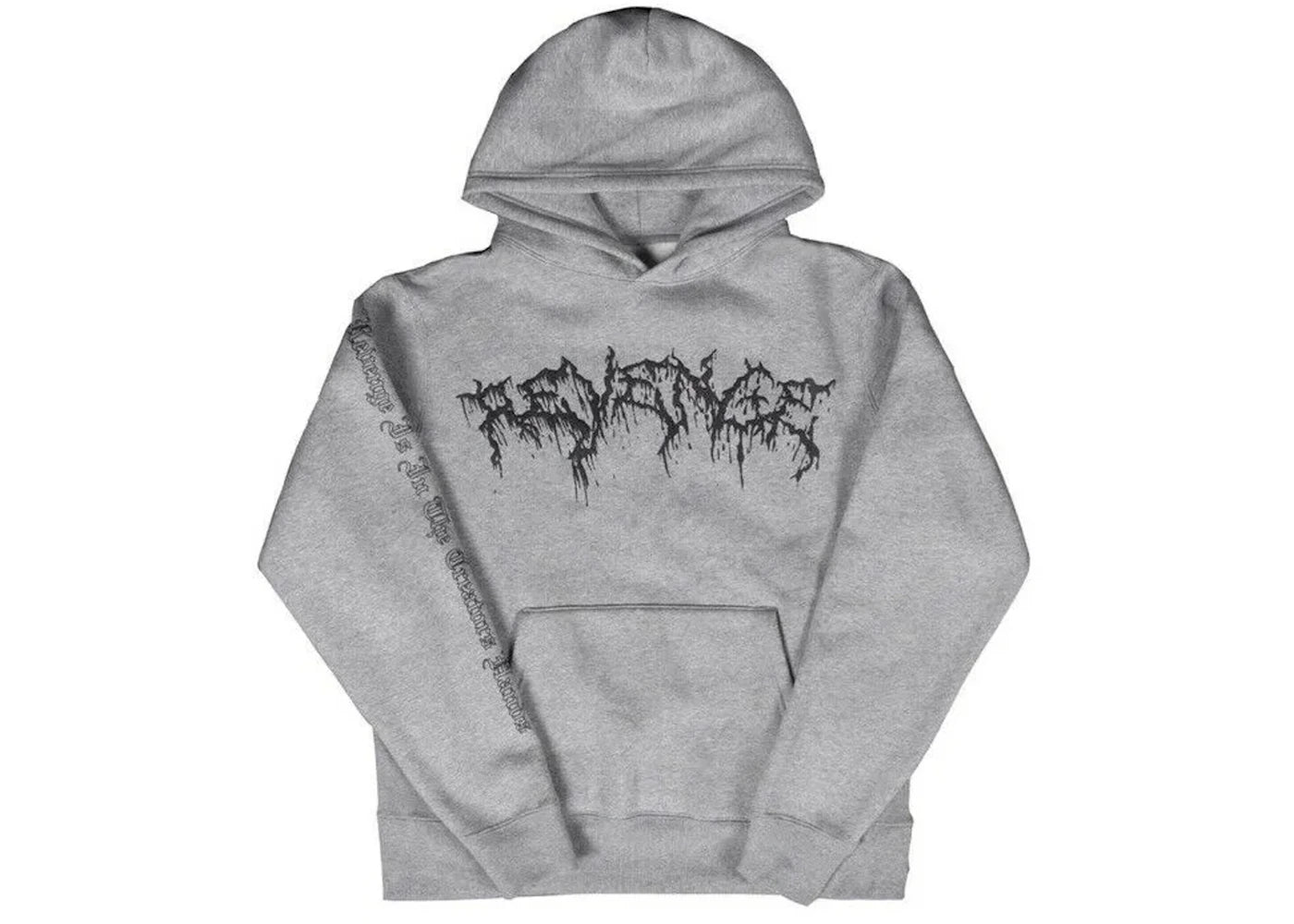 Revenge Lightning Drip Hoodie Gray