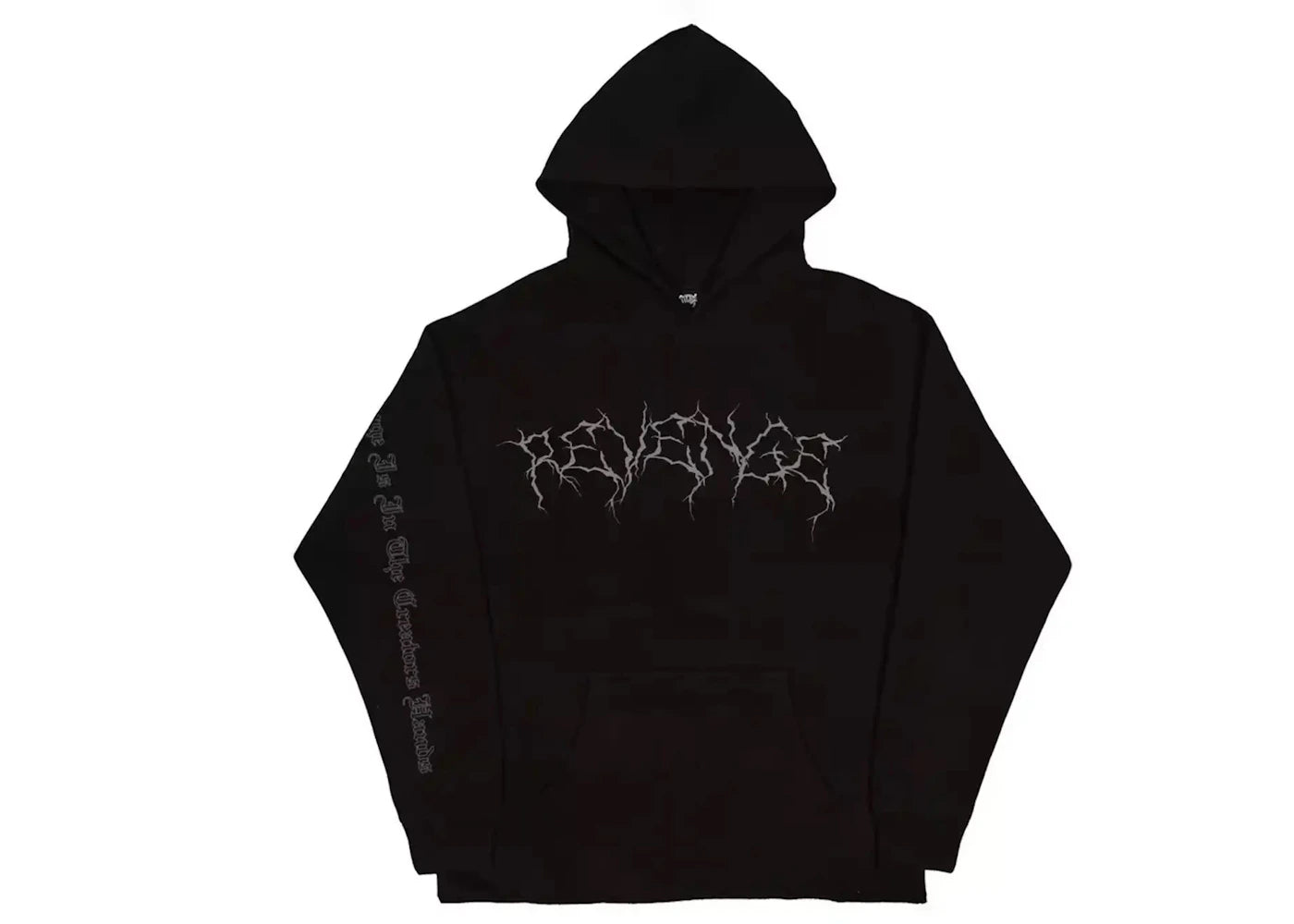 Revenge Lightning Ski Mask Hoodie Black