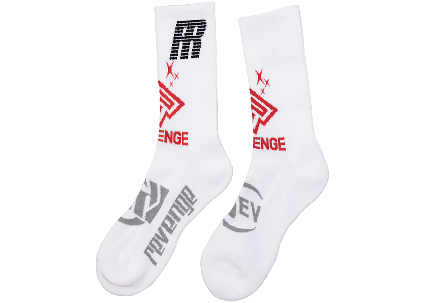 Revenge Moto Socks White