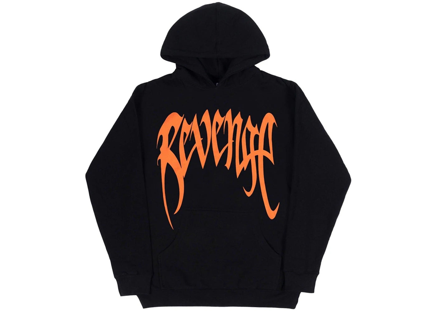 Revenge Orange Arch Hoodie Black