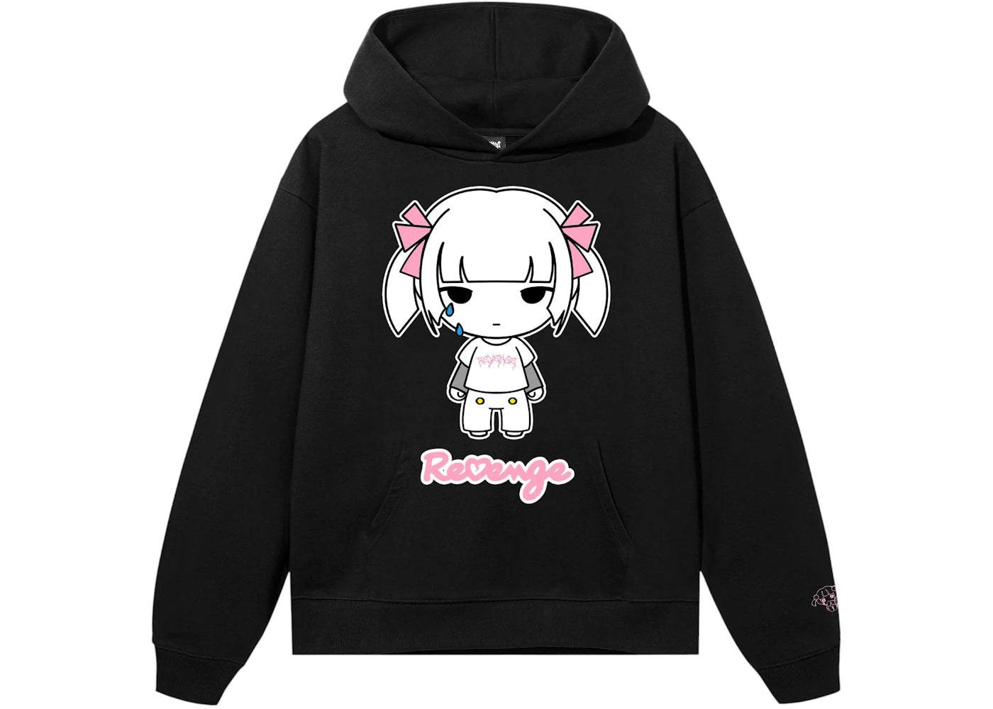 Revenge Raven Hoodie Black