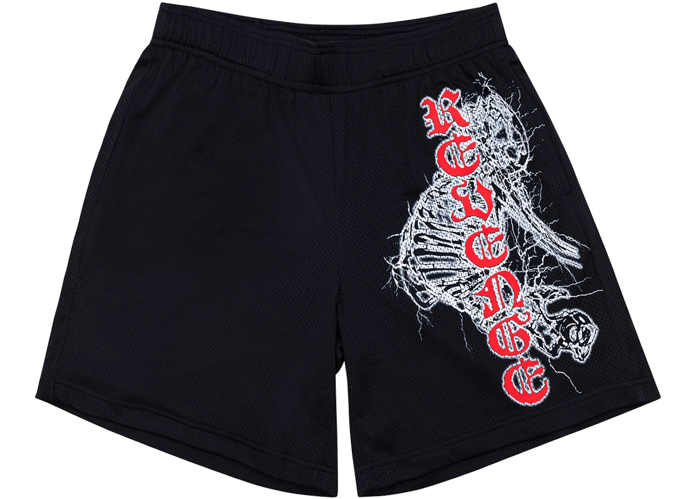 Revenge Spine Mesh Shorts Black