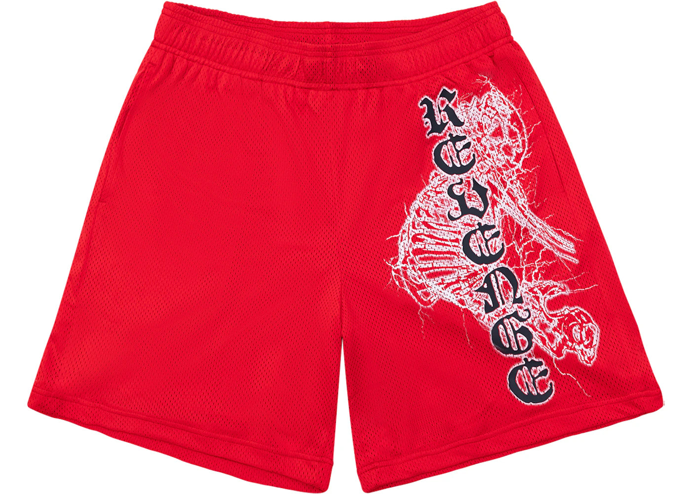 Revenge Spine Mesh Shorts Red