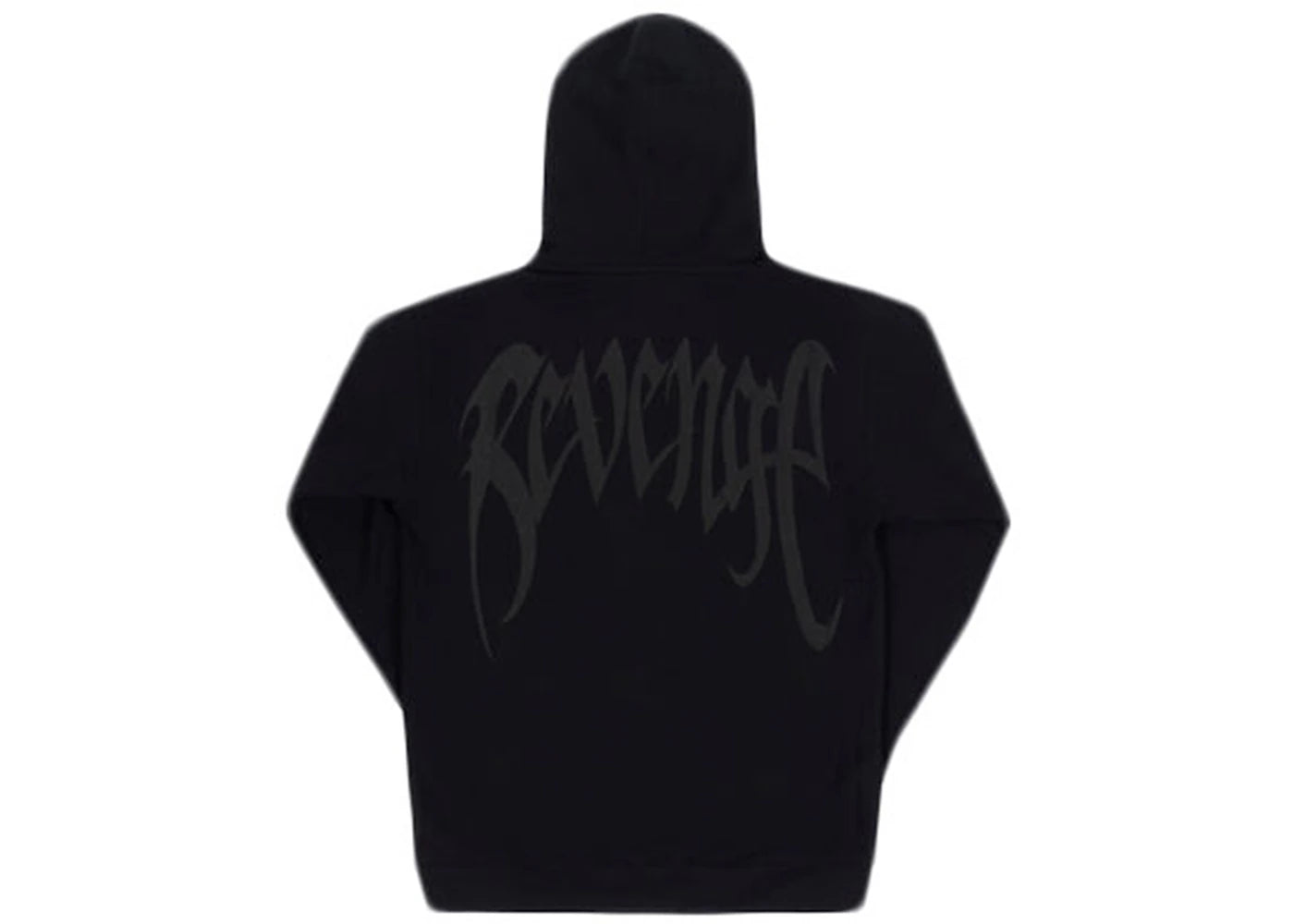 Revenge Tonal Dual Arch Logo Hoodie Black