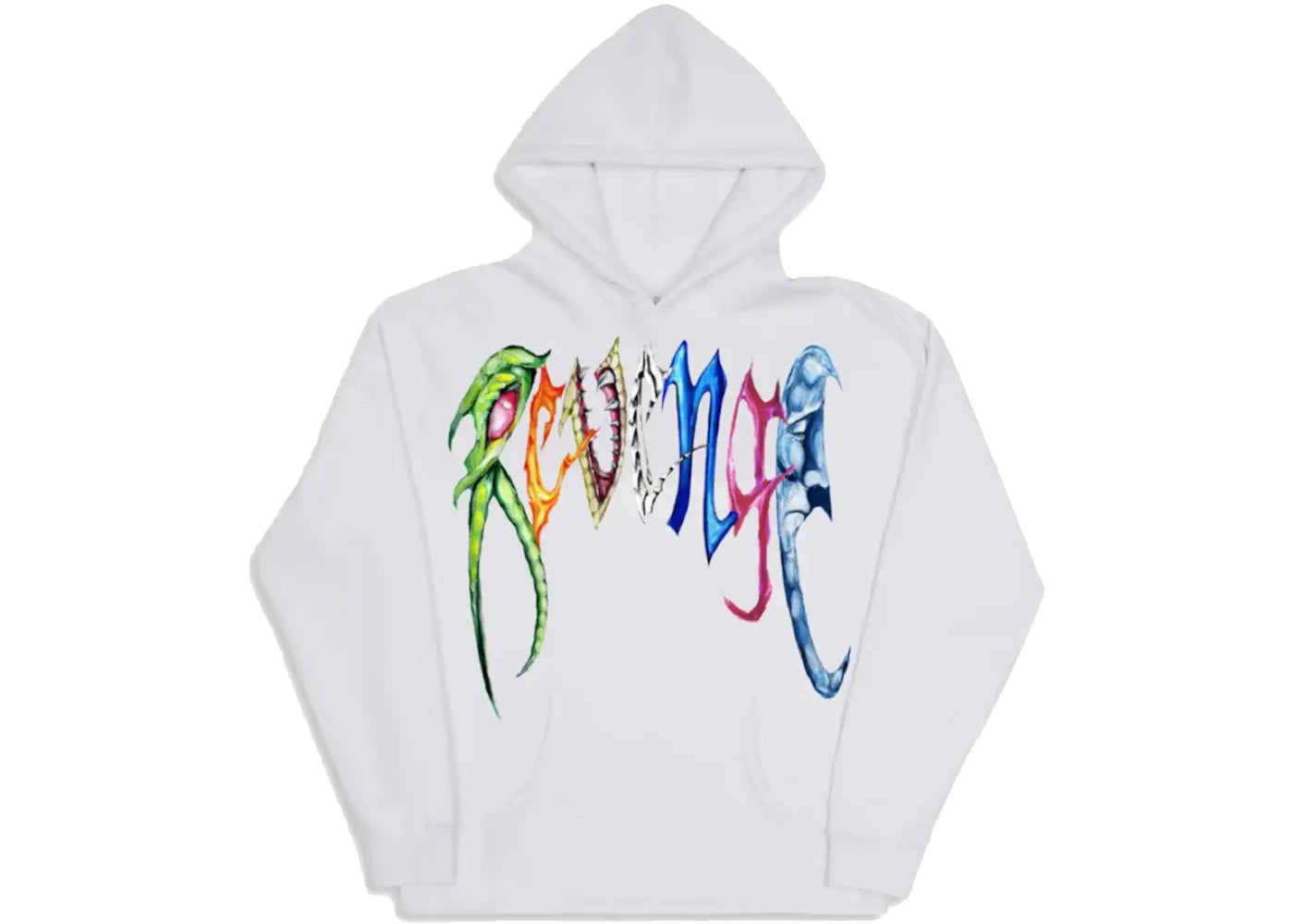 Revenge Trippie Arch Logo Hoodie White