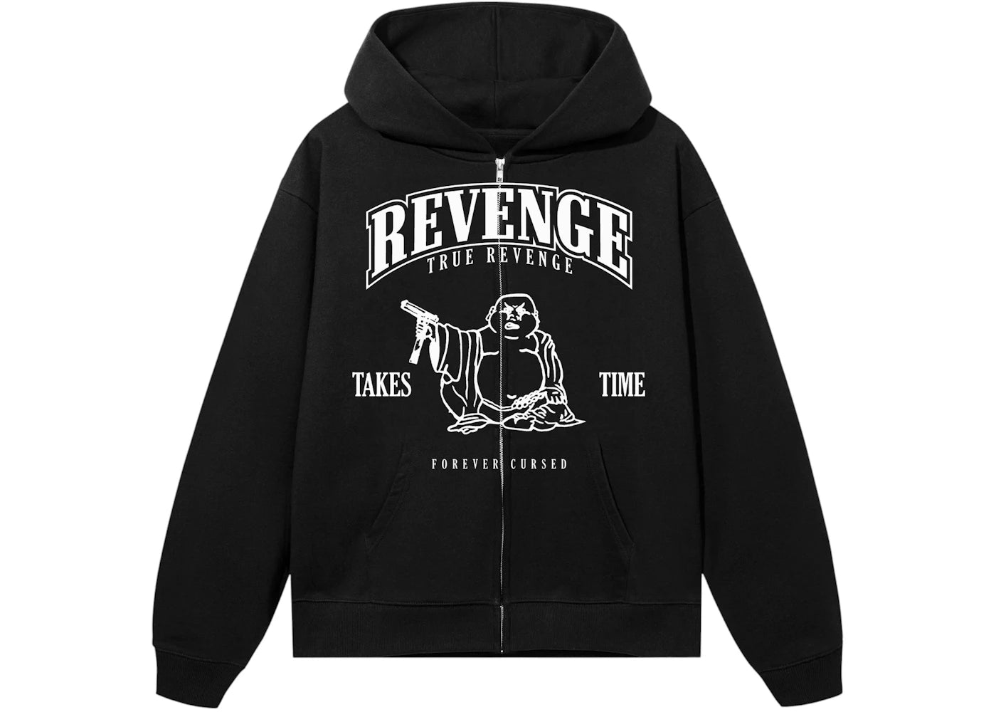 Revenge Tru Revenge Zip Sweatshirt Black/White
