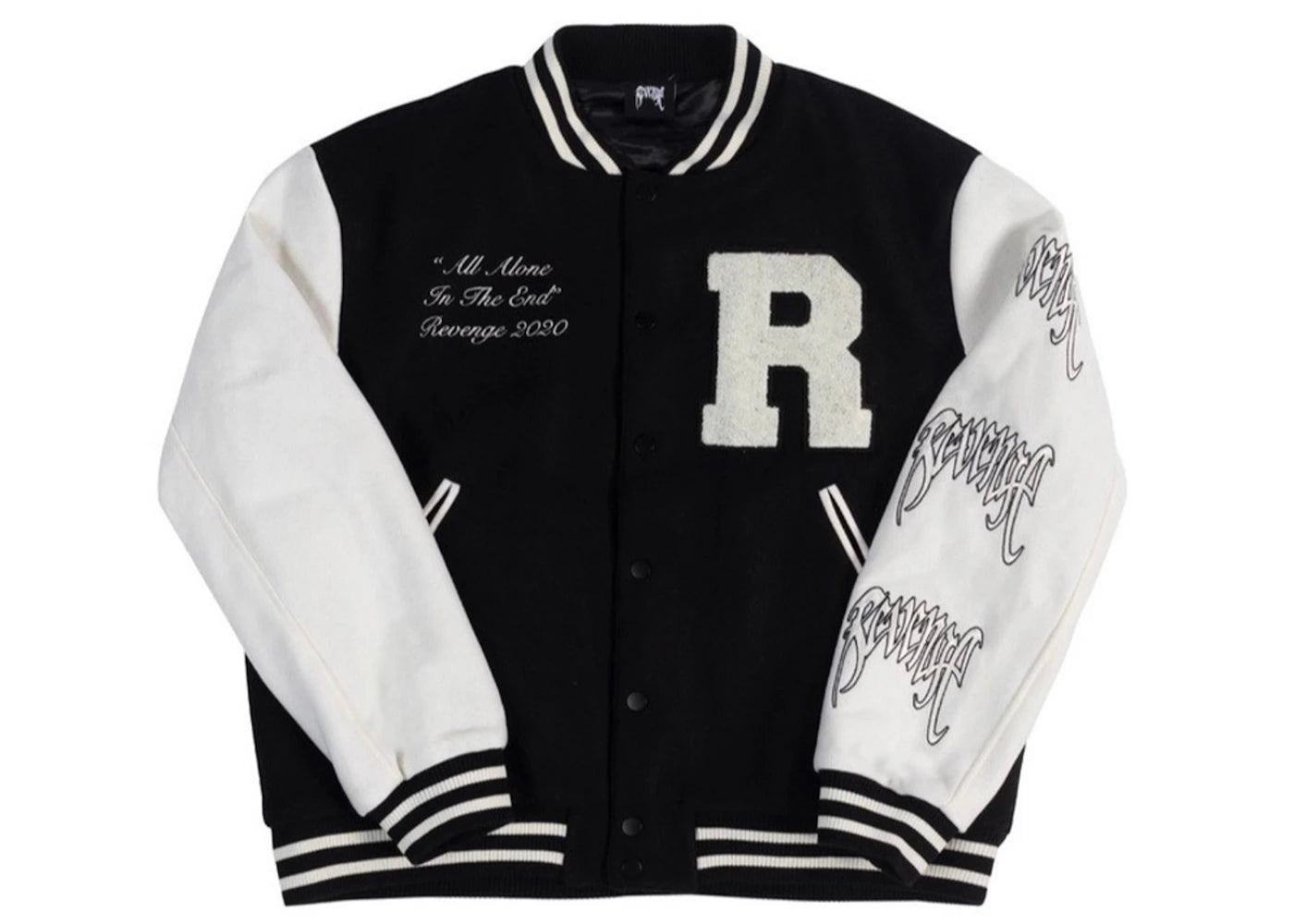 Revenge Varsity Jacket Black