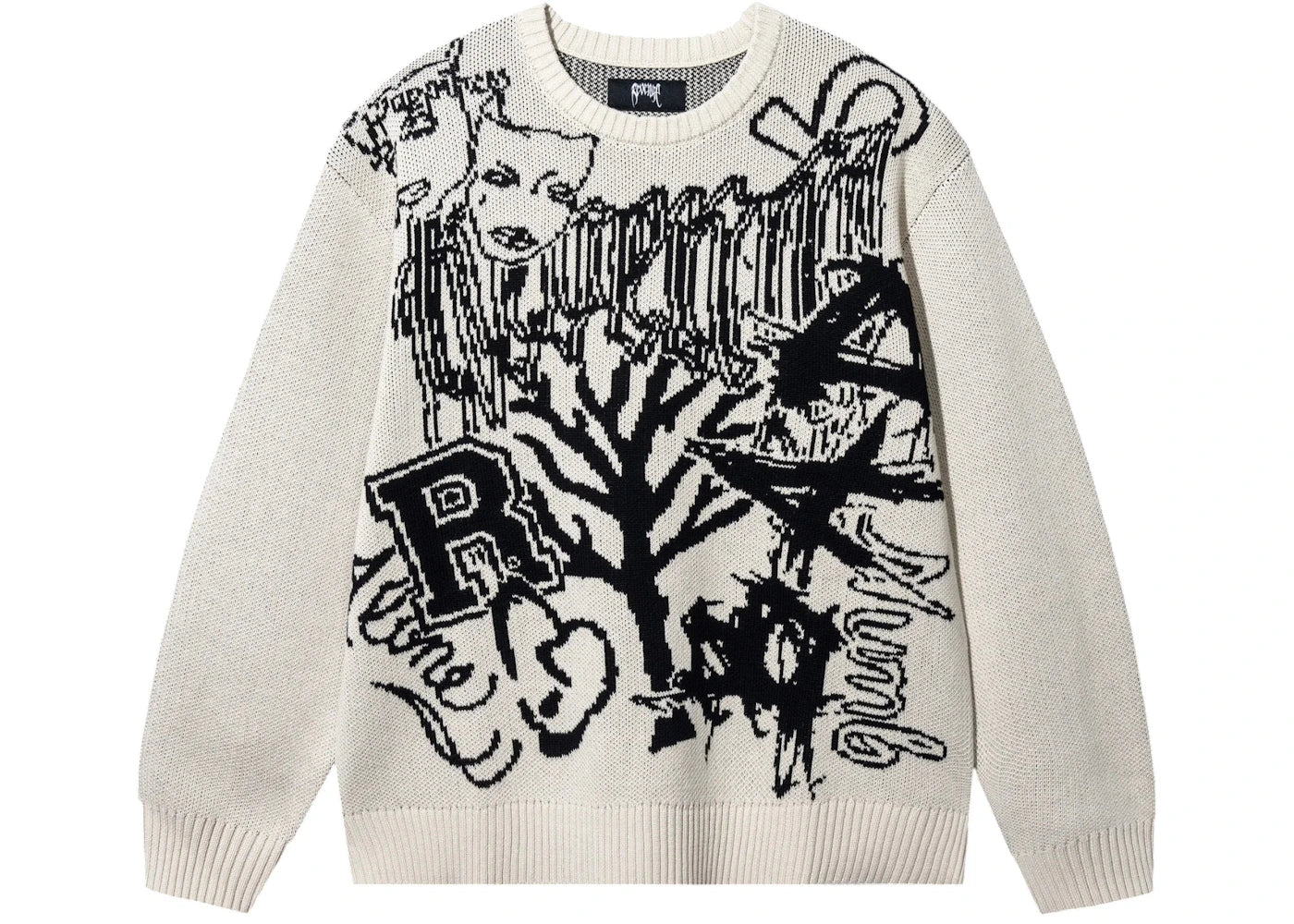 Revenge XXXTentacion Collage Knit Cream