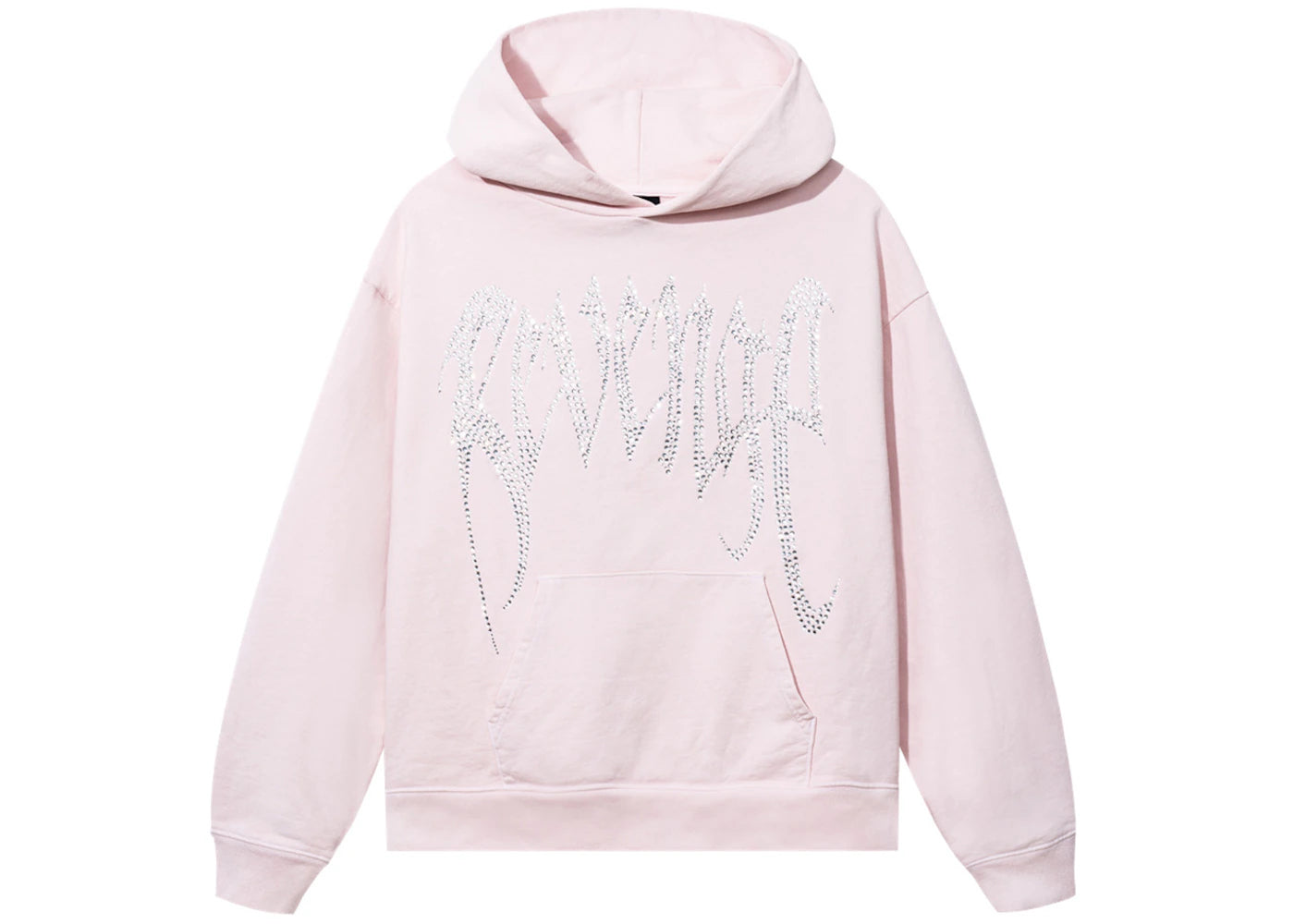 Revenge XXXTentacion Heartbreak Bejeweled Hoodie Baby Pink