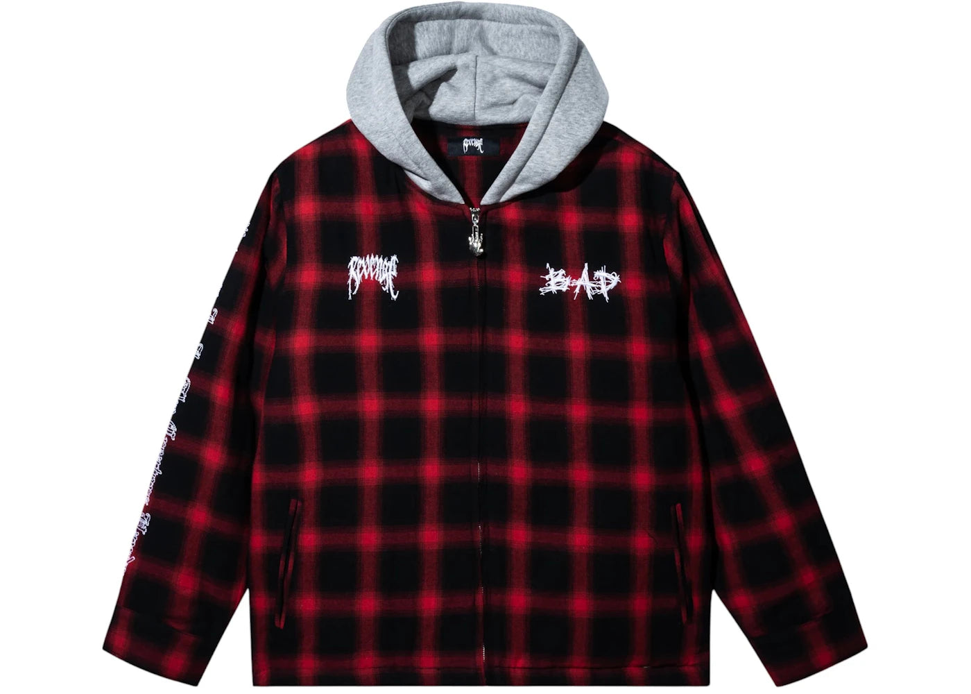 Chemise à Carreaux Revenge Rouge - Taille L Homme, Occasion Très Bon État