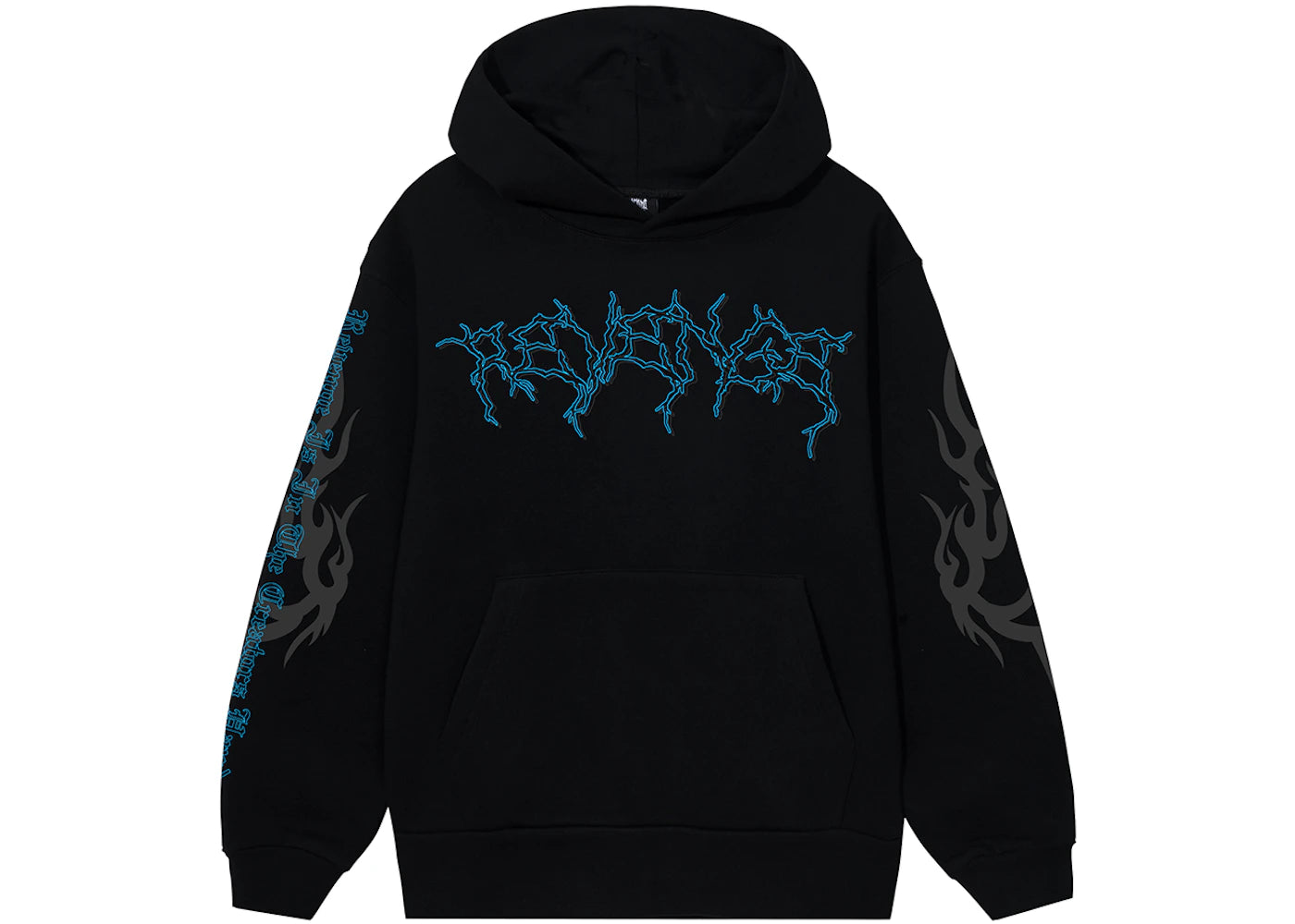 Revenge x City Morgue Lightning Logo Cerberus Hoodie Black