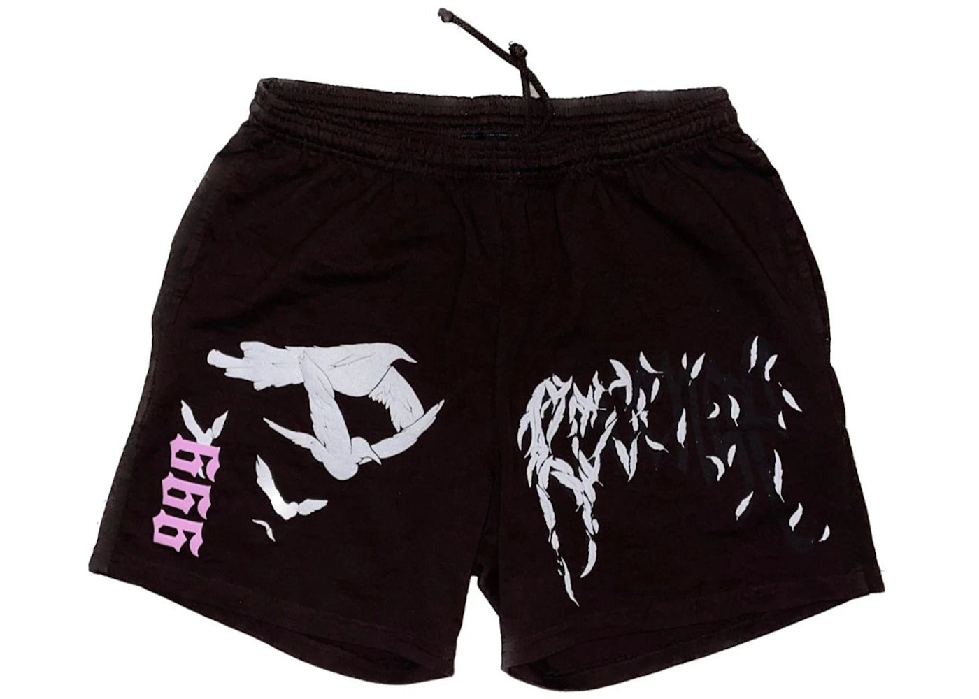 Revenge x Juice Wrld 999 Dove Shorts Brown