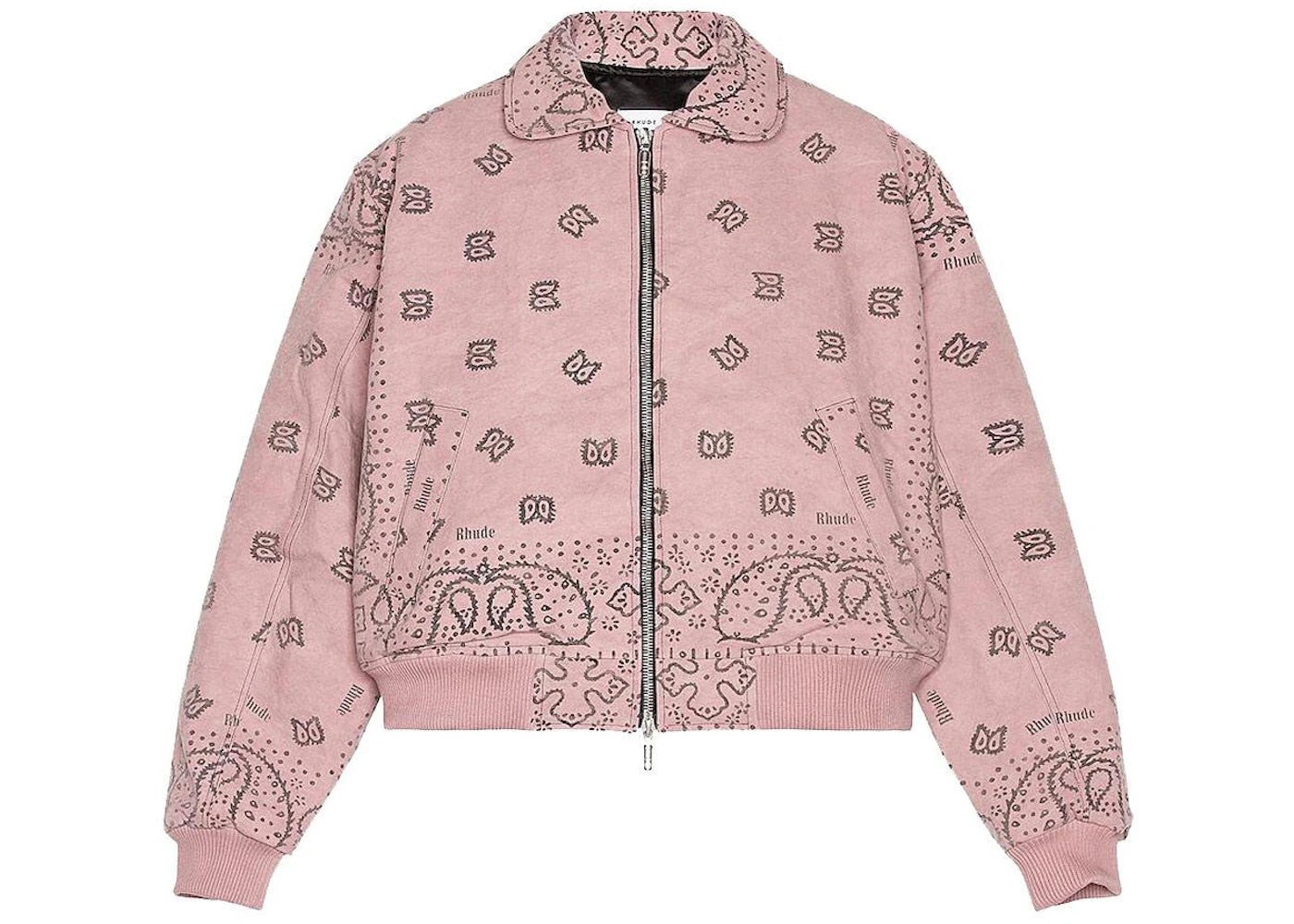 Rhude Bandana Bomber Jacket Purple