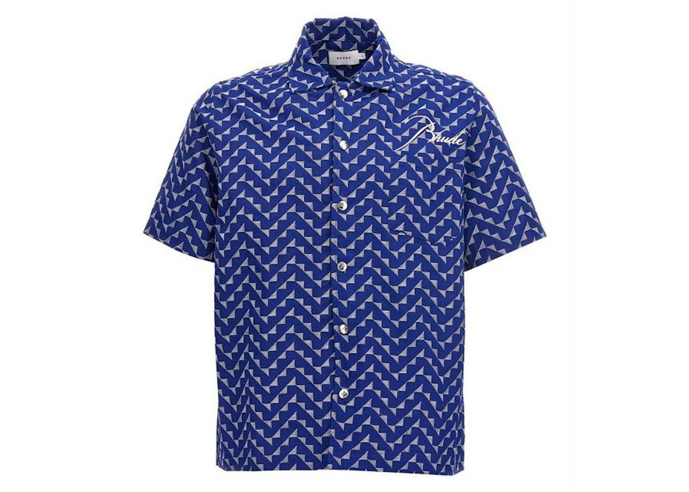 Rhude Beachfront Button Down Shirt Navy