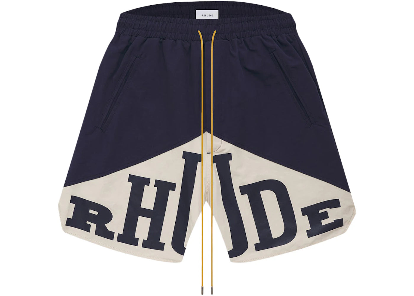 Rhude Cupro Yachting Shorts Navy/White