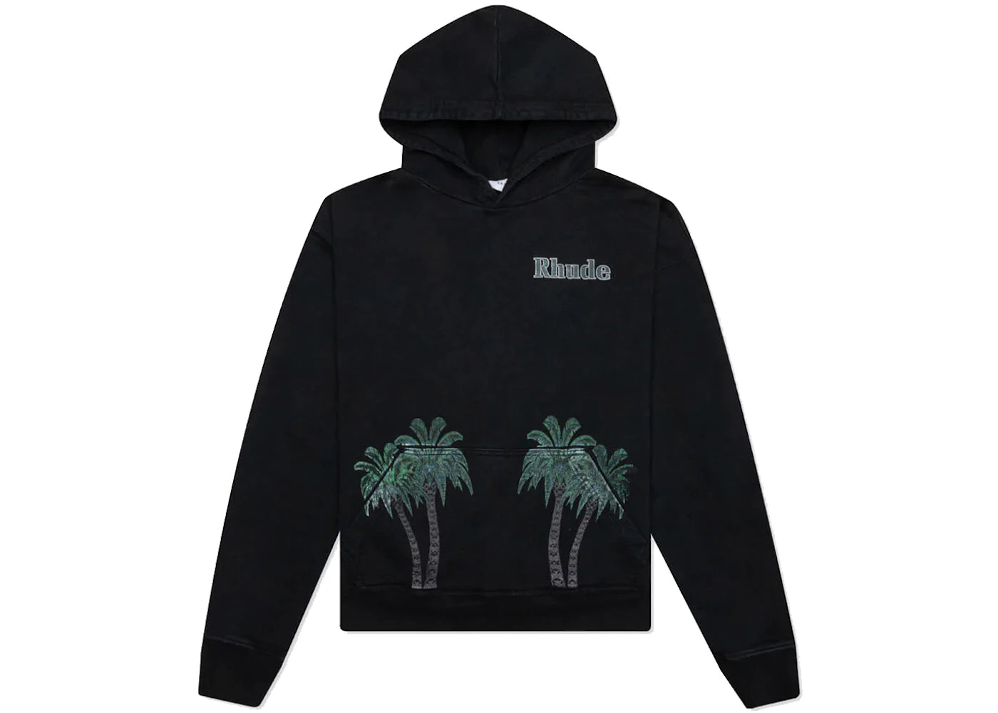 Rhude Port De Gustavia Hoodie Vintage Black/Multicolor