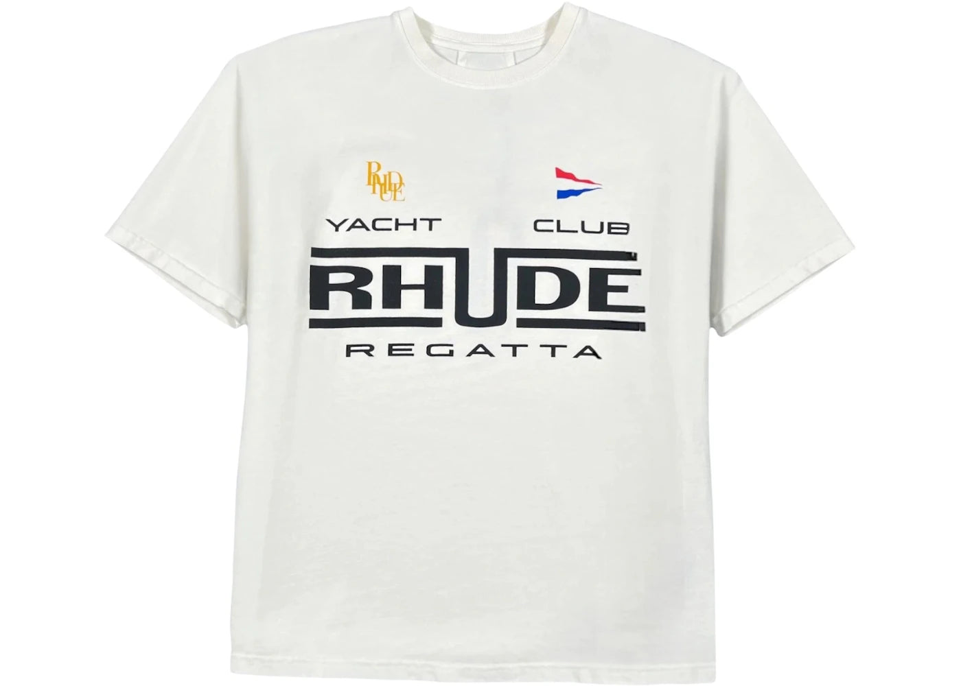 Rhude Regatta Club T-shirt Vintage White