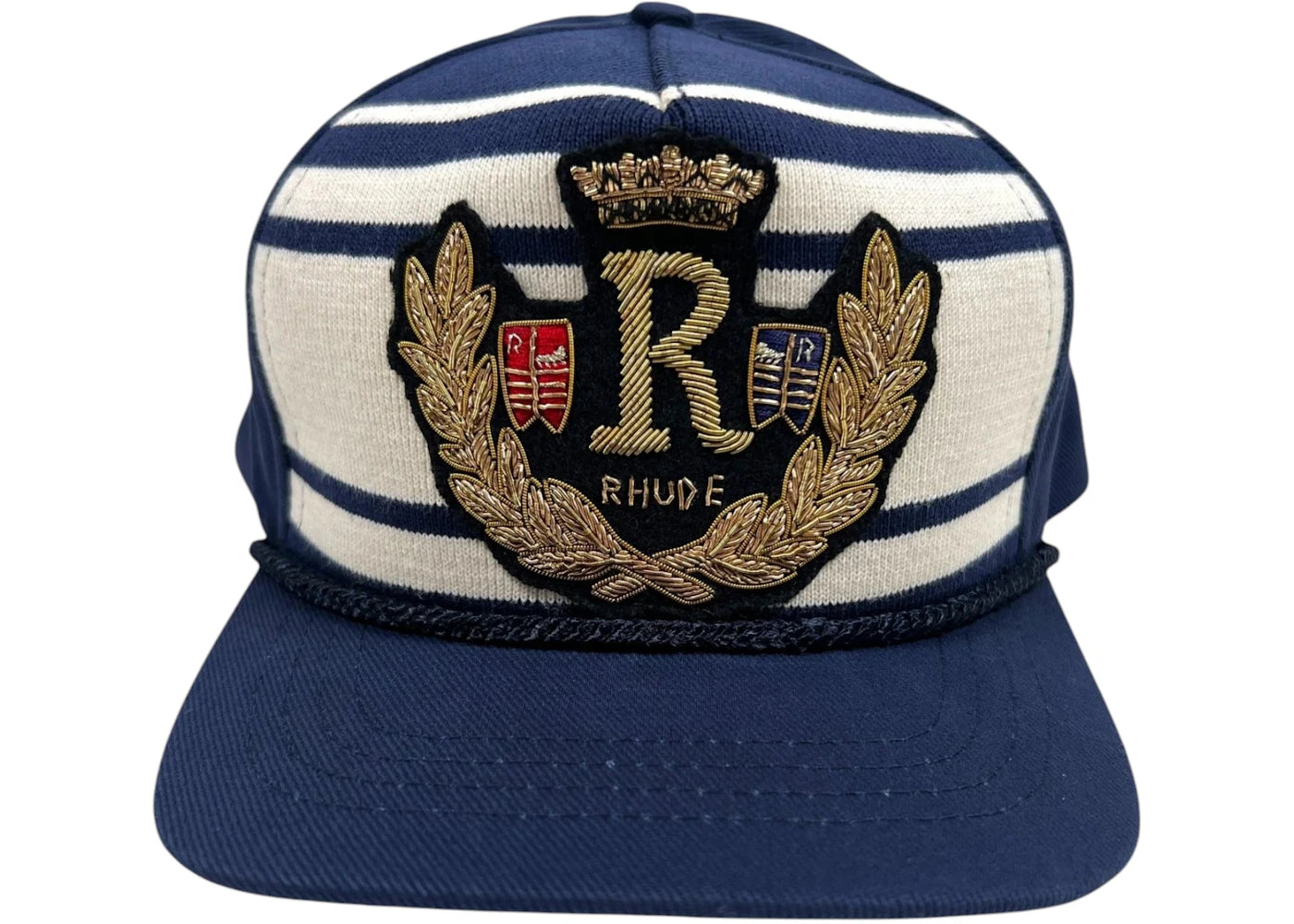 Rhude Rope Crest Structure Hat Navy