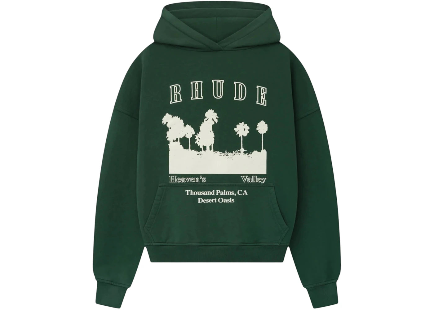 Rhude Thousand Palms Hoodie Hoodie Green