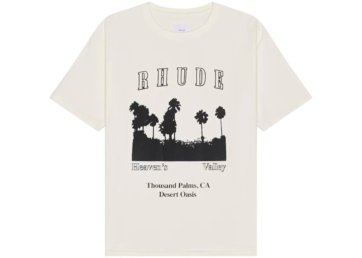 Rhude Thousand Palms Tee Vintage White