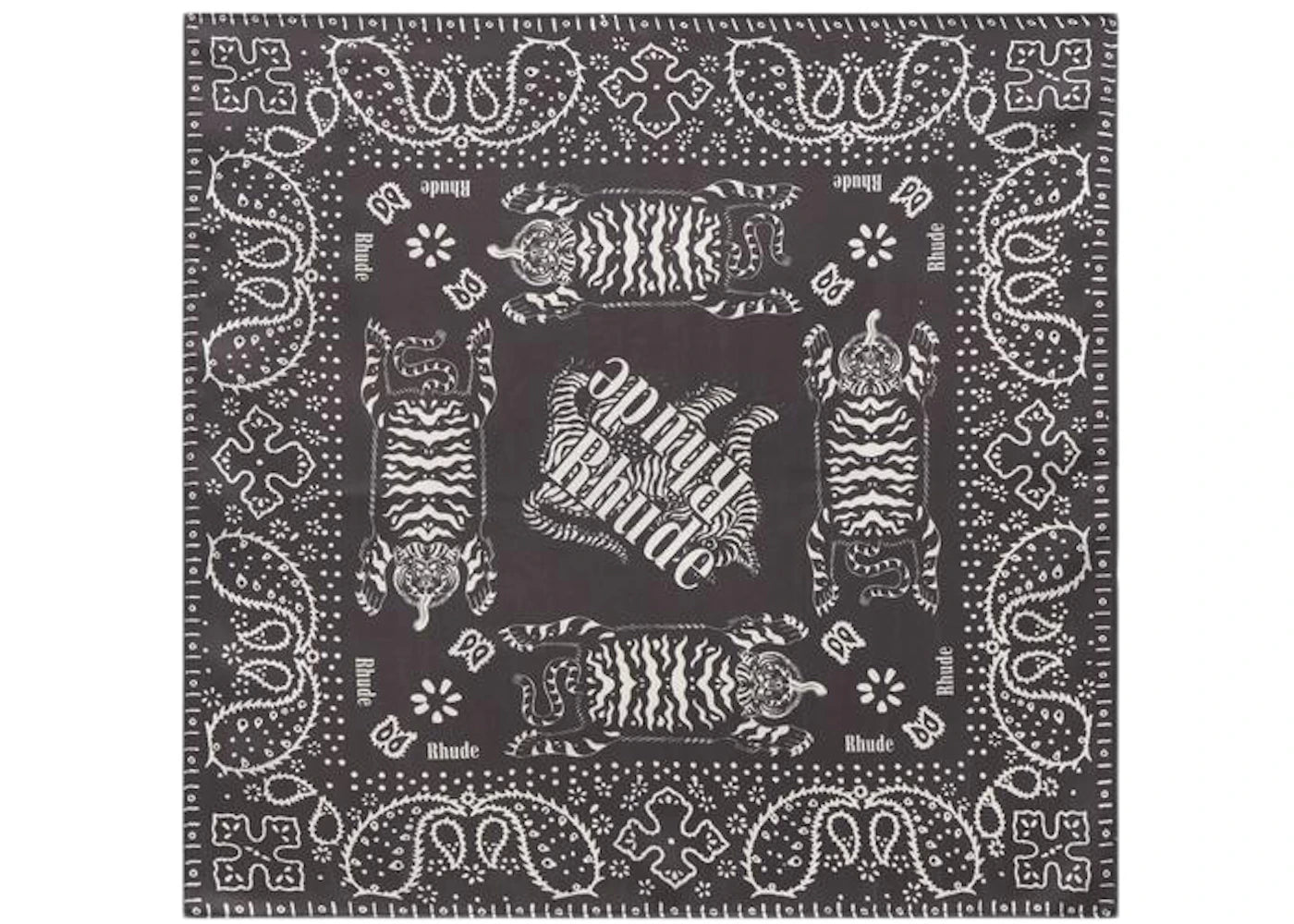 Rhude Tiger Bandana Black