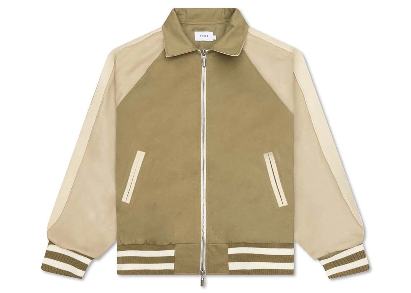 Rhude Twill 'Rhude' Boys Bomber Jacket Beige