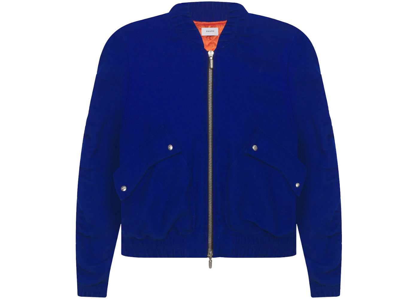 Rhude x McLaren Wool Bomber Jacket Blue