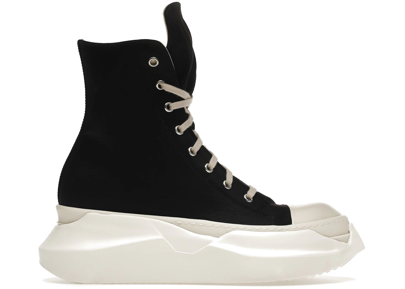 Rick Owens Abstract High Top Black Milk