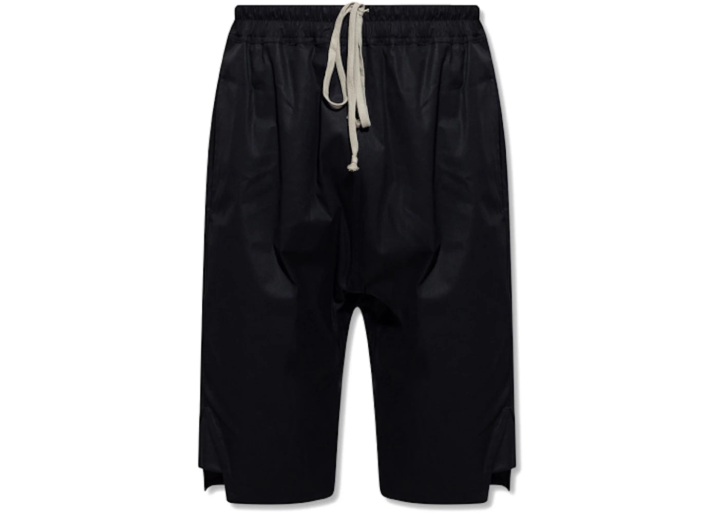 Rick Owens Belted Side Slit Shorts Black