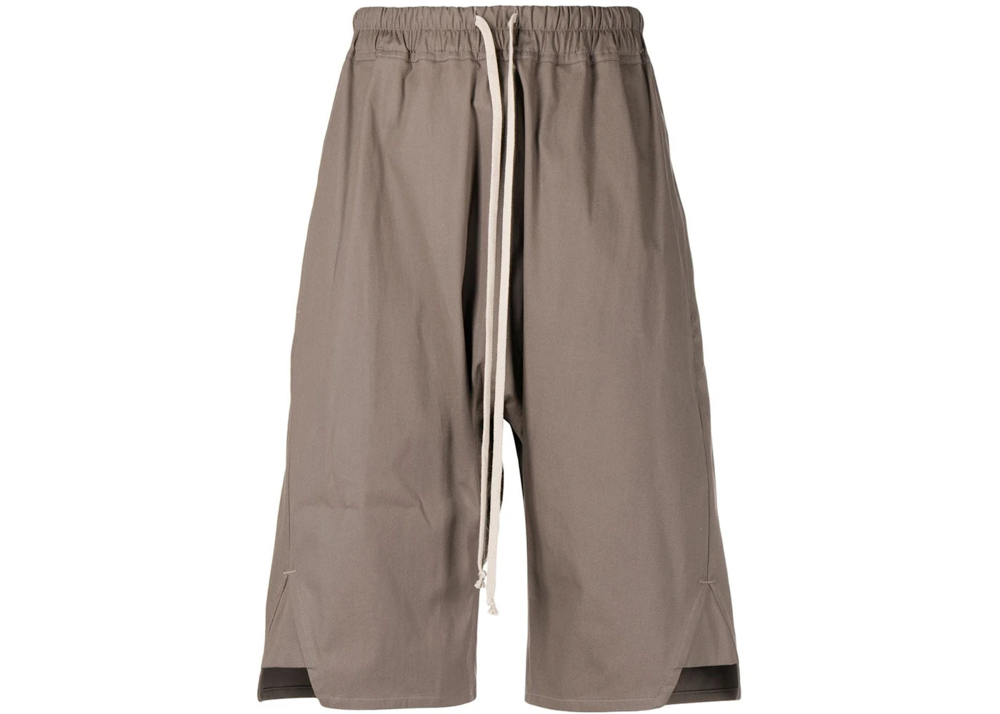 Rick Owens Belted Side Slit Shorts Grey