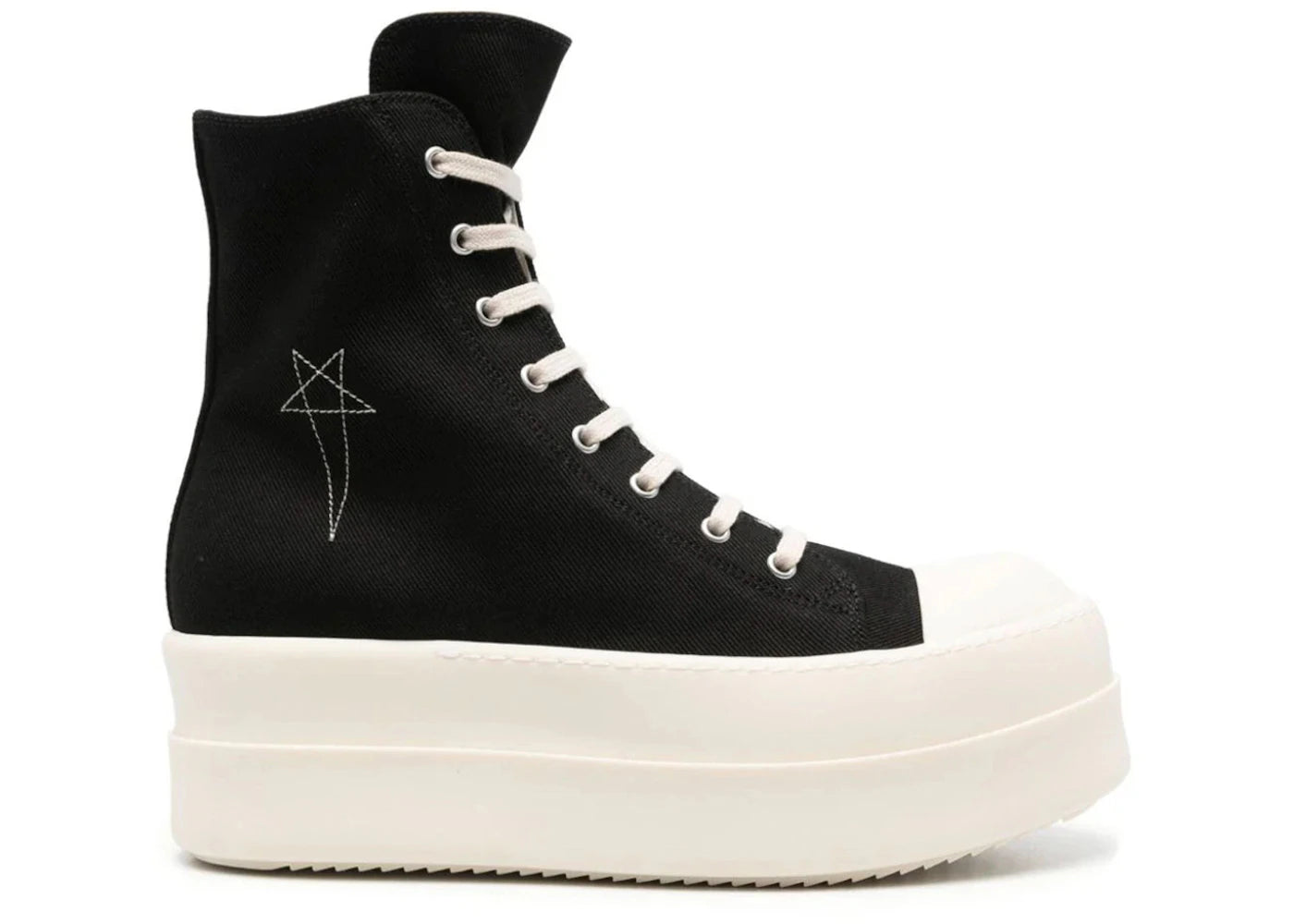 Rick Owens DRKSHDW Double Bumper High Black Milk